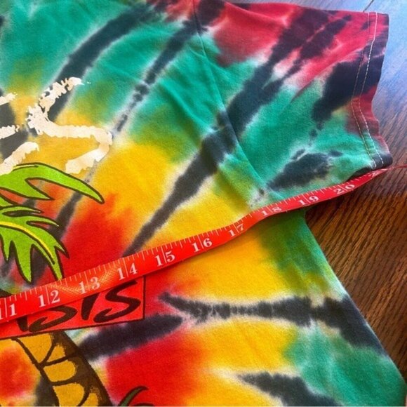 Iggie's Oasis, Bolongo Bay, St. Thomas USVI, tie dye unisex crewneck tee Medium - Picture 3 of 15